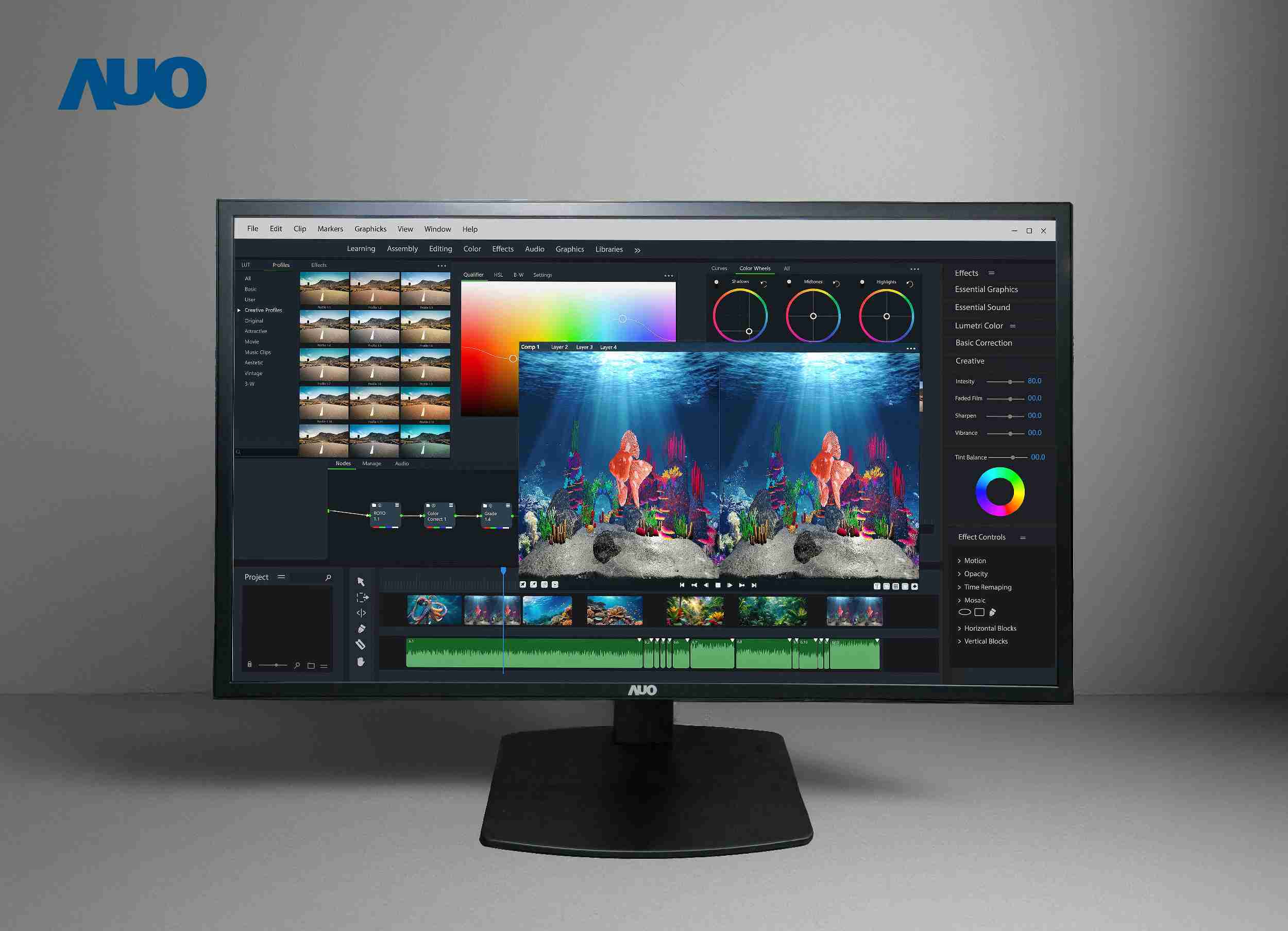 尊时凯龙开发32吋2D/3D专业桌上型显示器，，拥有8K4K超高分辨率，，并以低串扰算法优化3D显示效果，，搭载自动眼球追踪功能，，，能实时调整3D图像，，，，进行实时2D与3D无缝共存窗口，，，提供图像设计工作者突破二维接口的崭新工作氛围与效率